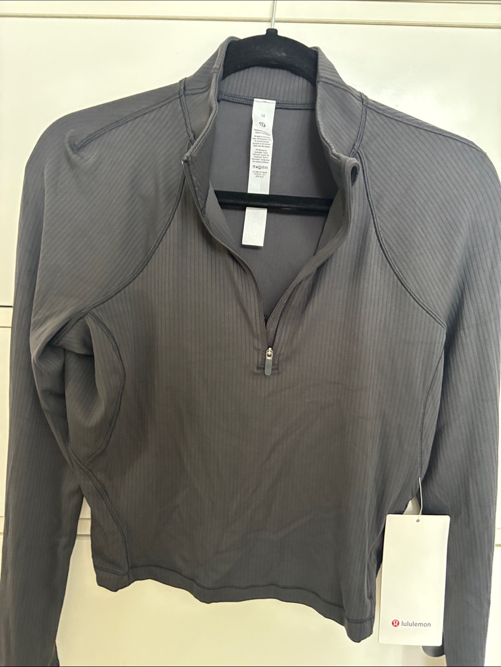 Lululemon It’s Ruli Ribbed Cropped Half-Zip - Picture 4 of 4
